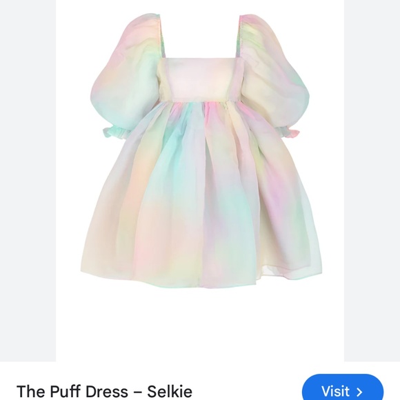 SELKIE Puff Mini Dress - Picture 1 of 5